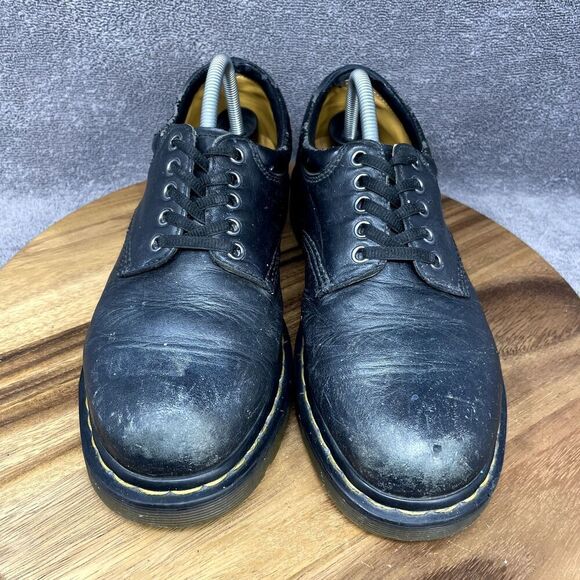 DR MARTENS 8053 Nappa Oxford Casual Lace-Up Shoes Black Leather Men\'s 9 *PHOTOS* main image 6